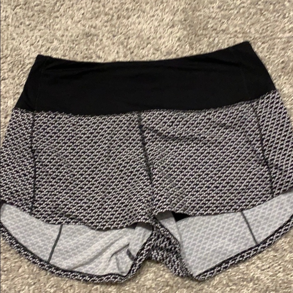 Lululemon size 6 high waist shorts